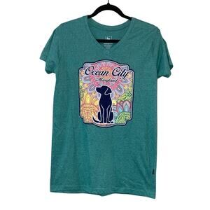 Ragwear USA V Neck Ocean City Maryland Dog Tee